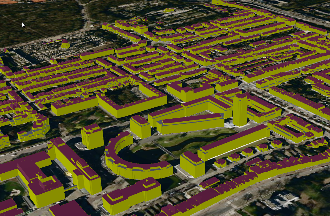 3D Tiles Visualization of Den Haag with Shaders